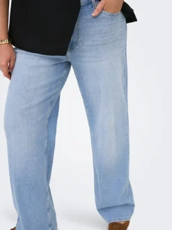 CARJULLES Middels høy midje Wide Leg Fit Jeans