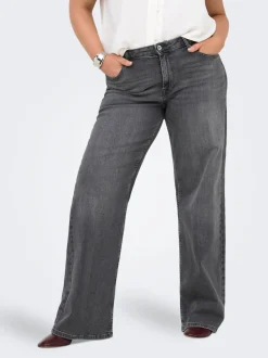 CARJULLES Middels høy midje Wide Leg Fit Jeans