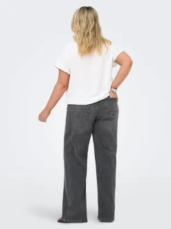 CARJULLES Middels høy midje Wide Leg Fit Jeans
