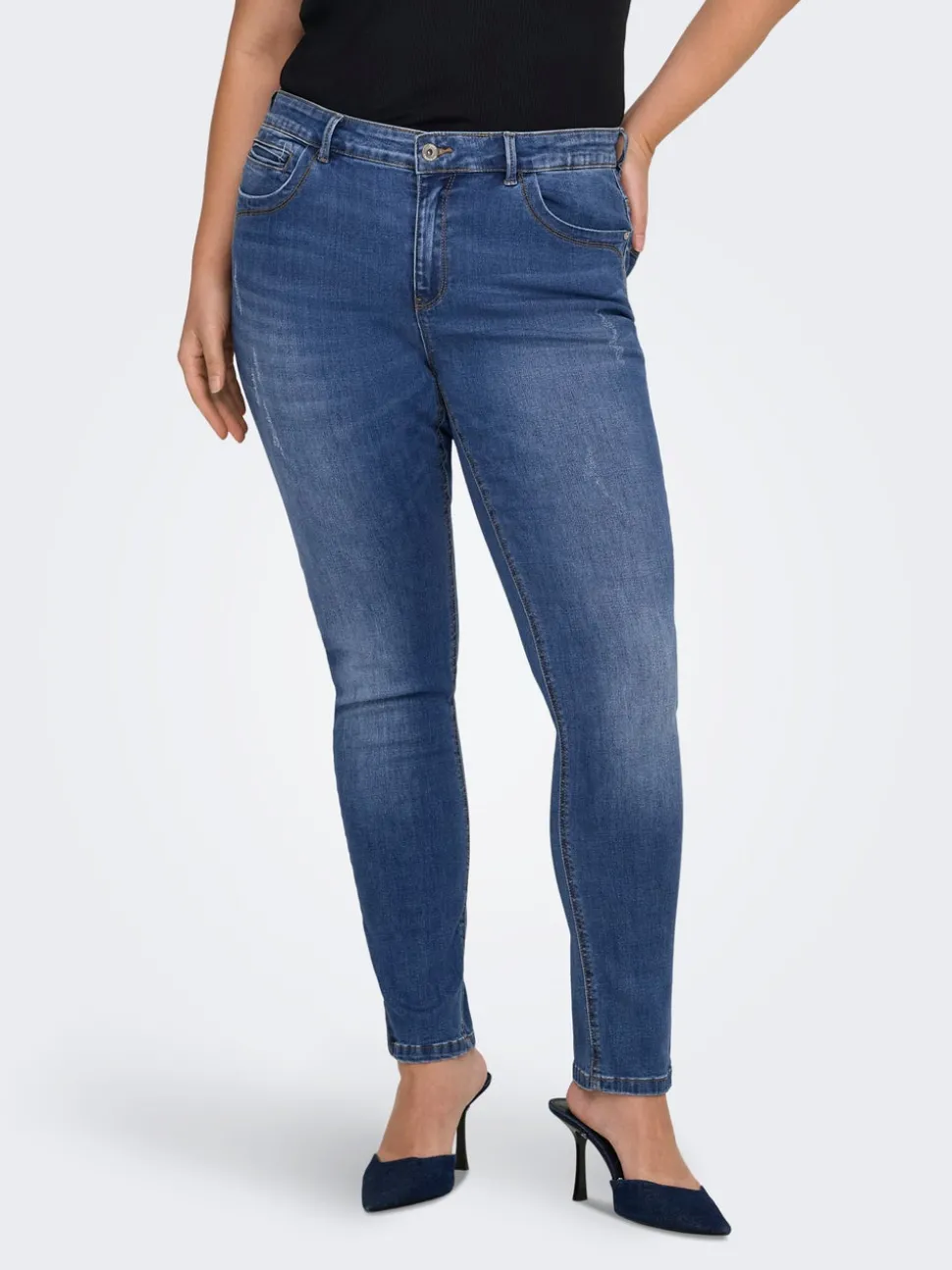 CARKARLA Normal midje Skinny Fit Ankellengde Jeans