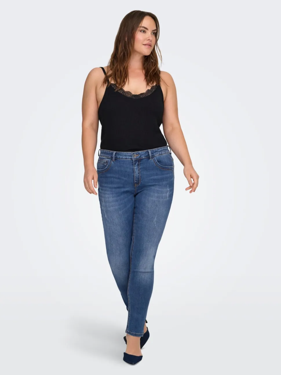 CARKARLA Normal midje Skinny Fit Ankellengde Jeans