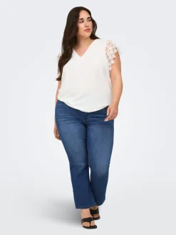 CARKENYA Middels høy midje Flared Fit Ankellengde Jeans
