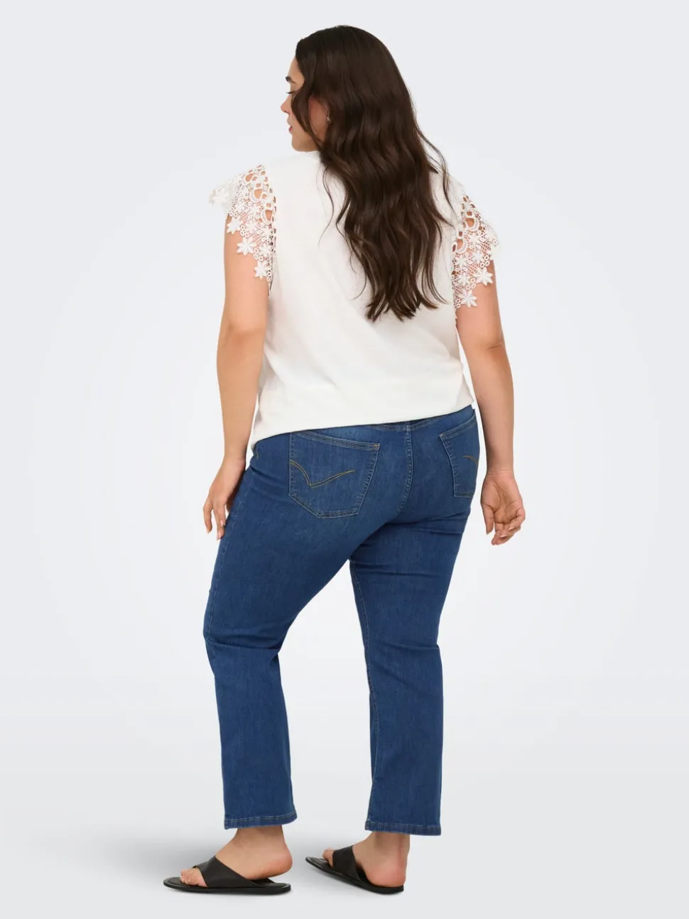 CARKENYA Middels høy midje Flared Fit Ankellengde Jeans