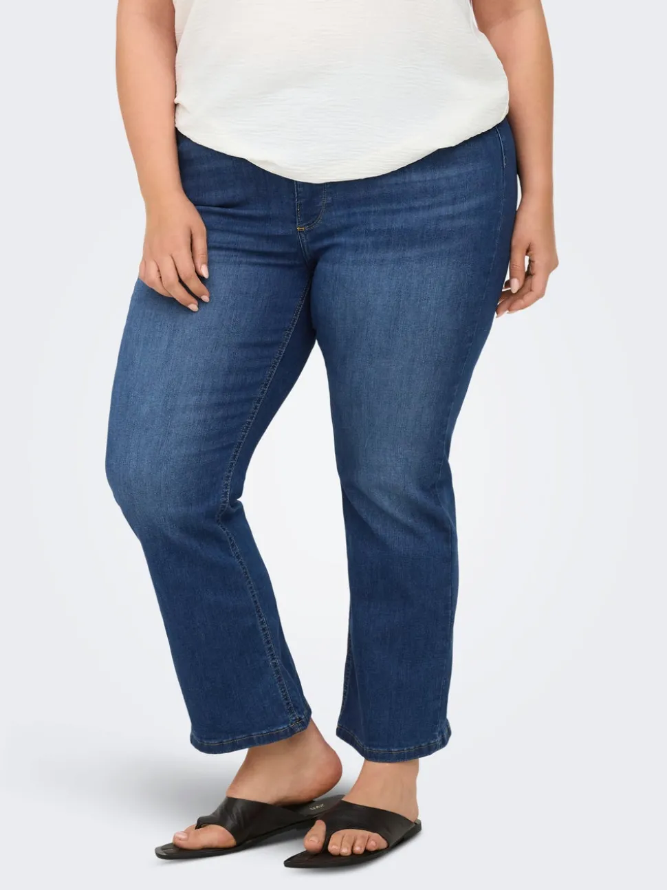 CARKENYA Middels høy midje Flared Fit Ankellengde Jeans