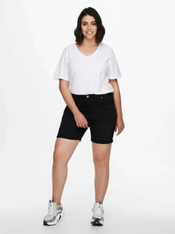 CARLAOLA Høy midje Skinny Fit Denimshorts