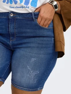 CARLAOLA Skinny Fit Denimshorts