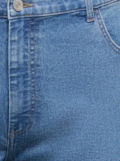 CARLAURA Høy midje Straight Fit denim shorts
