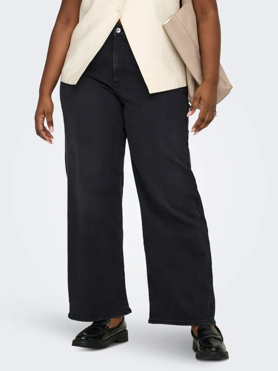 CARMADISON Høy midje Wide Leg Fit Jeans