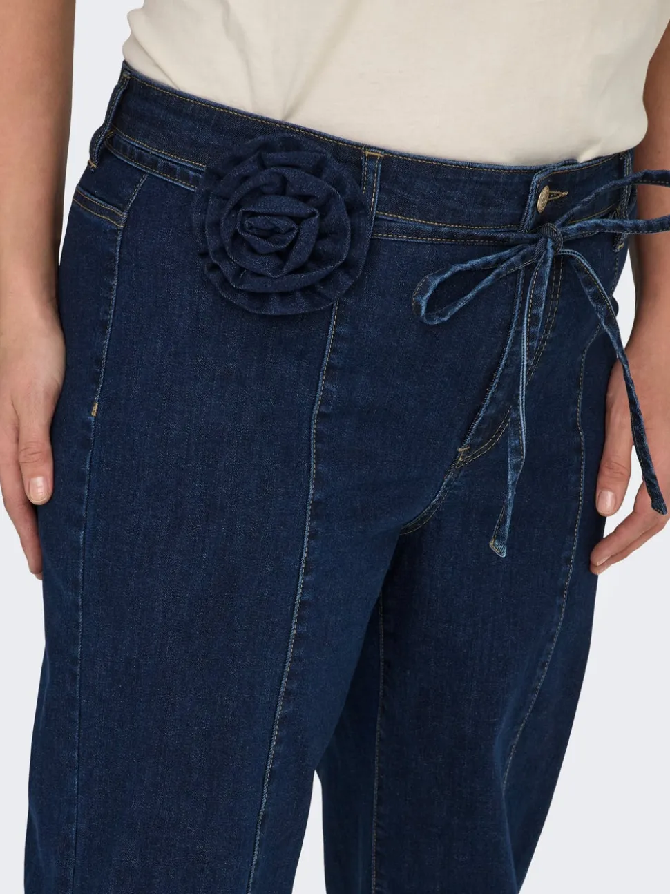 CARMADISON Høy midje Wide Leg Fit Jeans