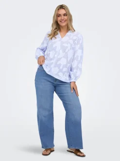 CARMADISON Høy midje Wide Leg Fit Jeans