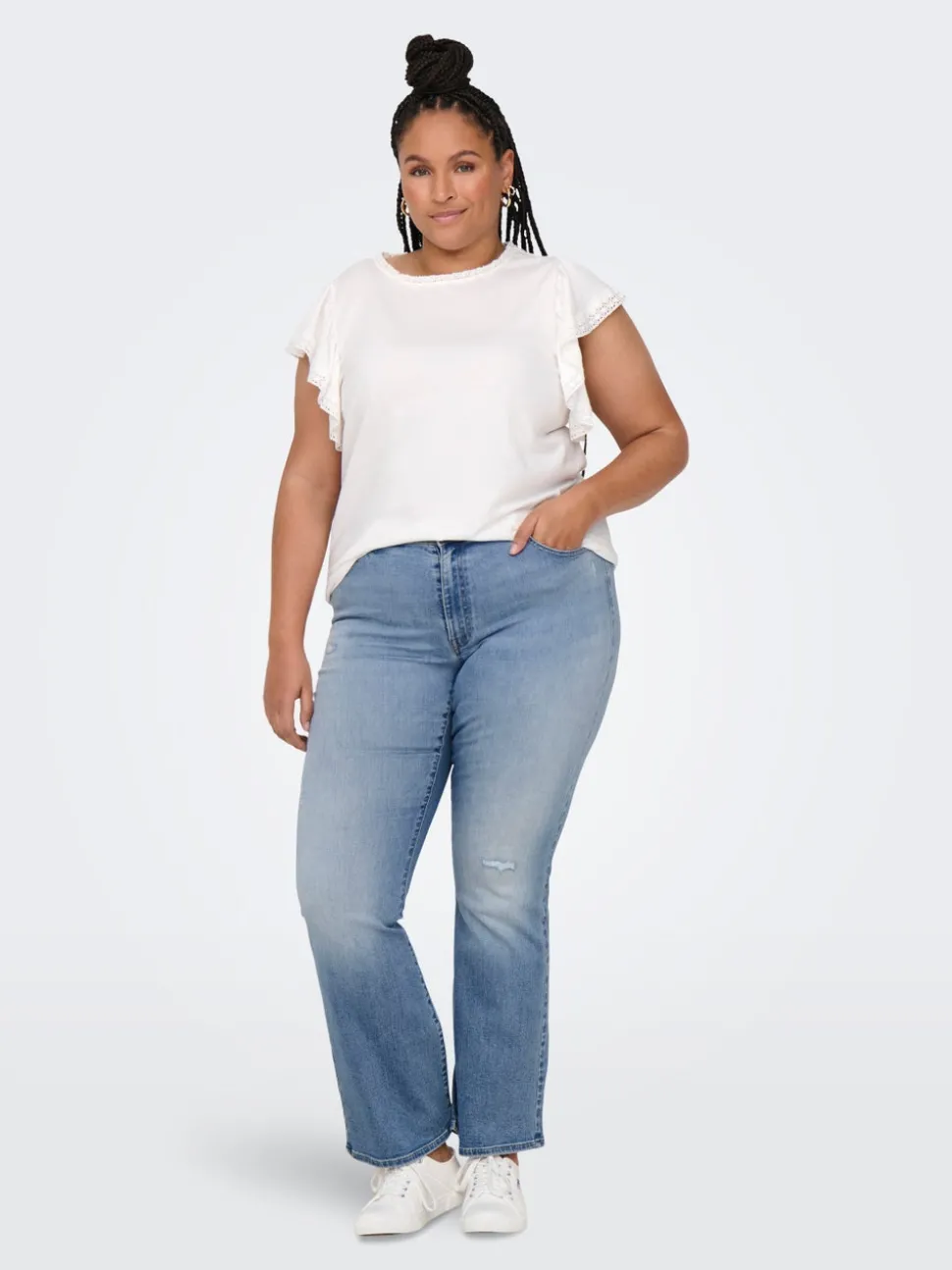 CARMAYA Høy midje Flared Fit Jeans