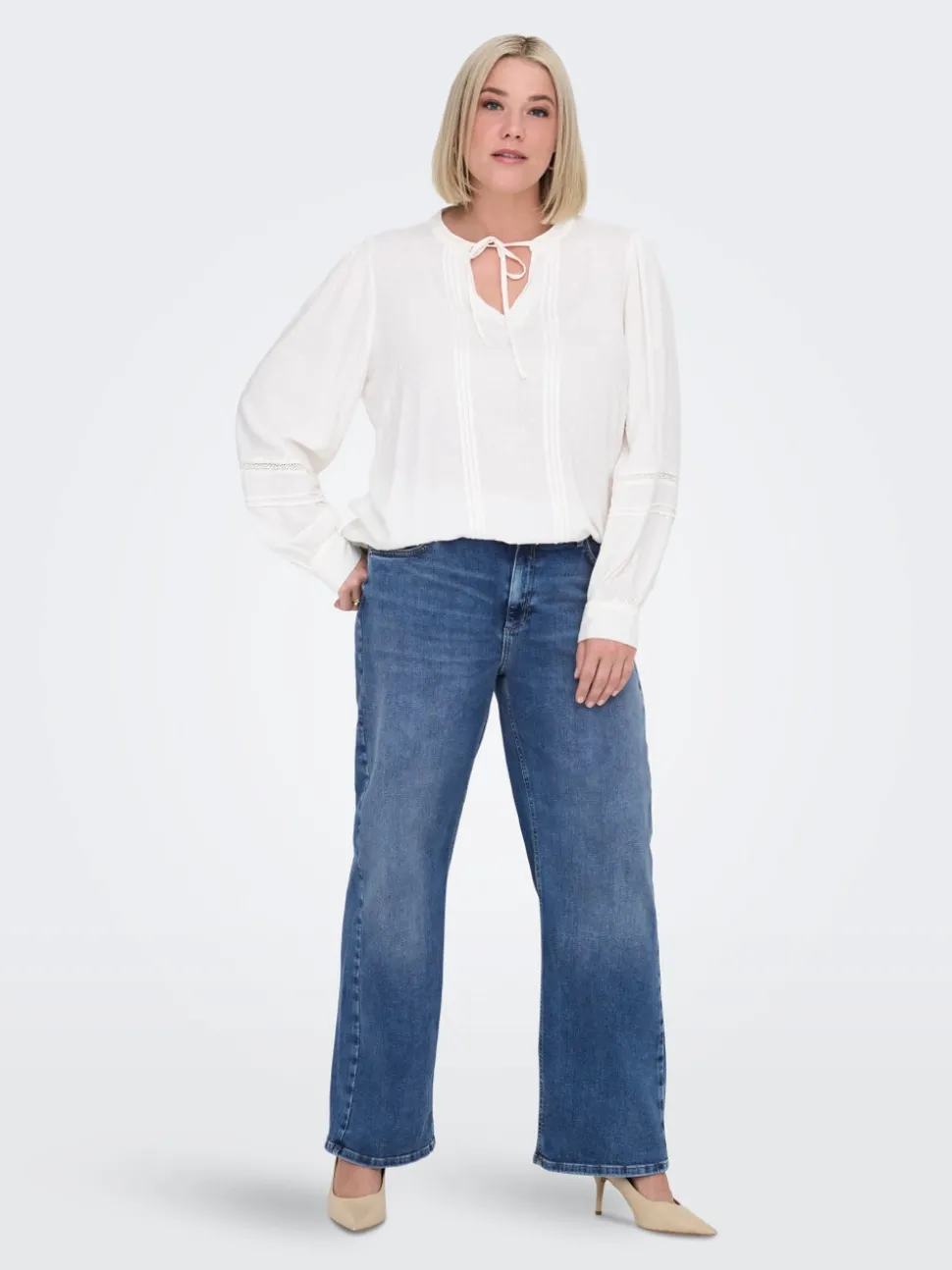 CARRADISON Høy midje Wide Leg Fit Jeans