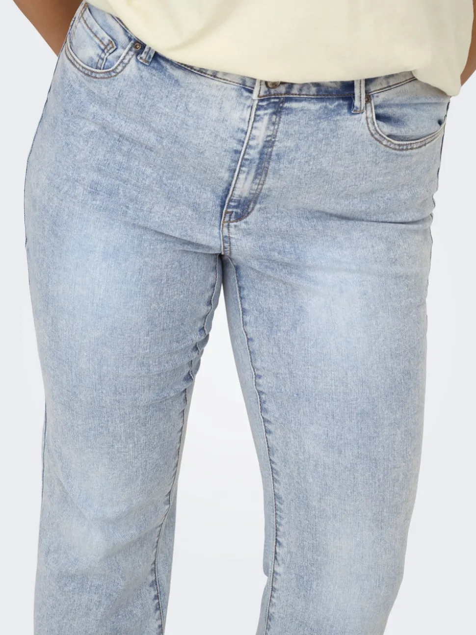 CARROSE Høy midje Retro Flared Fit Jeans