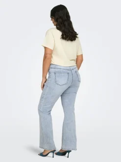 CARROSE Høy midje Retro Flared Fit Jeans