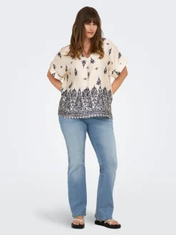 CARSALLY Høy midje Flared Fit Jeans
