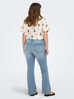 CARSALLY Høy midje Flared Fit Jeans
