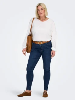 CARSALLY Middels høy midje Skinny Fit Jeans
