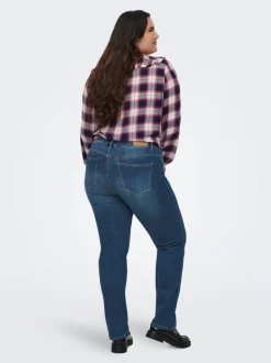 CARSALLY Middels høy midje Slim Fit Jeans