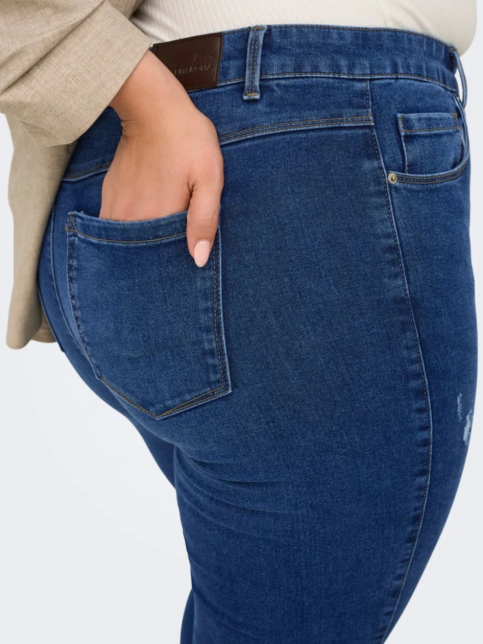 CARSNOW Høy midje Skinny Fit Jeans