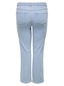 CARSNOW Høy midje Straight Fit Jeans