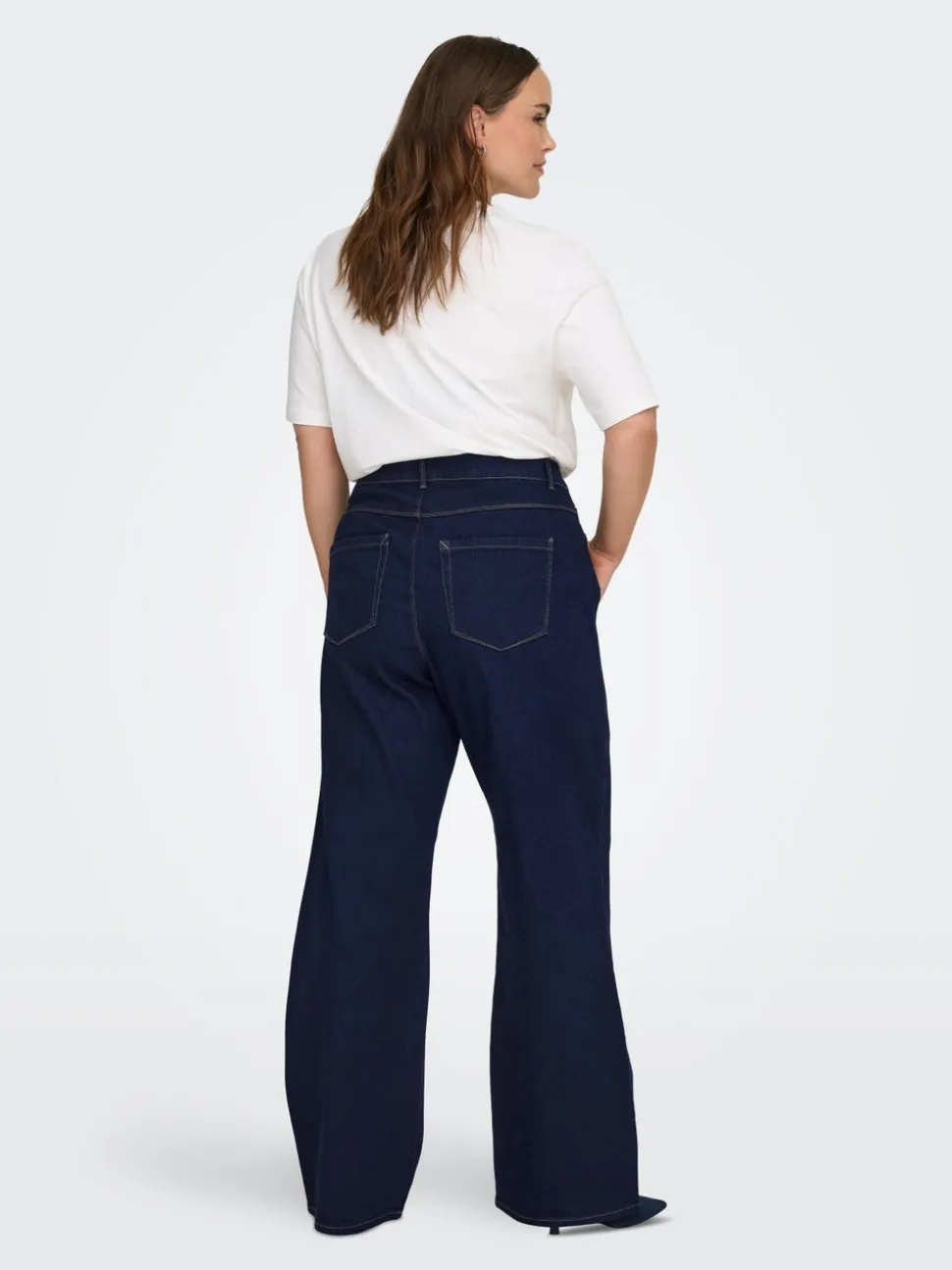 CARSNOW Høy midje Wide Leg Fit Jeans
