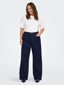 CARSNOW Høy midje Wide Leg Fit Jeans