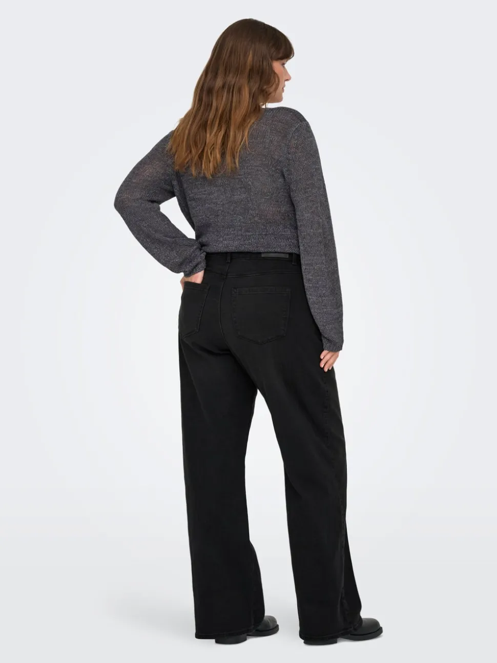 CARSNOW Høy midje Wide Leg Fit Jeans