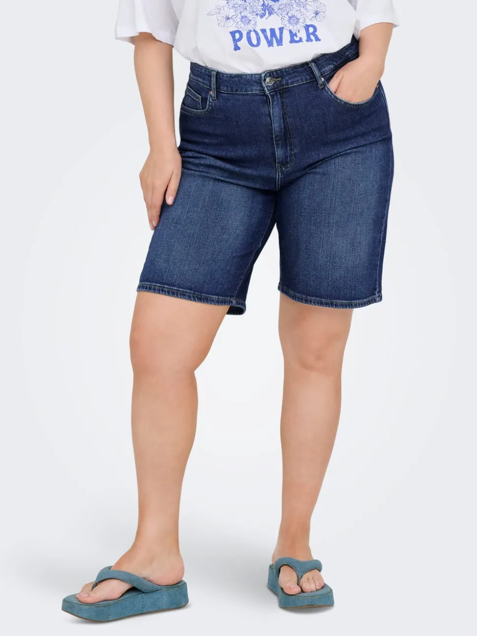 CARSONNY Høy midje Regular Fit Denimshorts