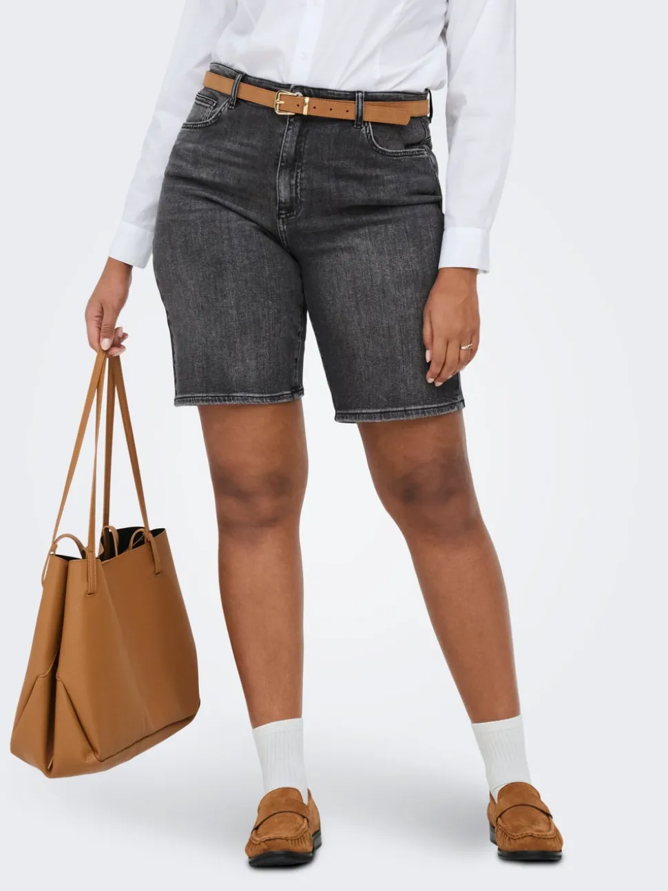 CARSONNY Høy midje Regular Fit Denimshorts