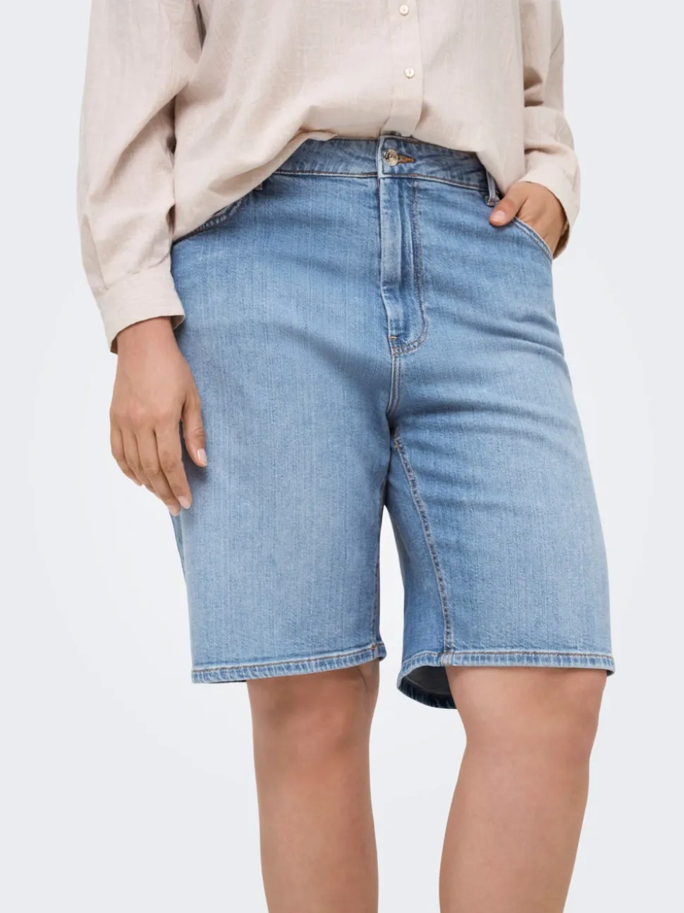 CARSONNY Høy midje Regular Fit Denimshorts