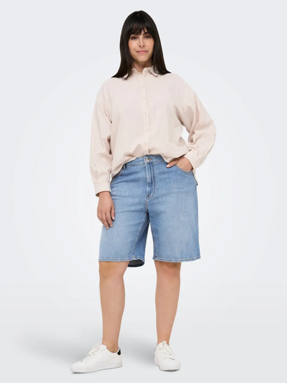 CARSONNY Høy midje Regular Fit Denimshorts