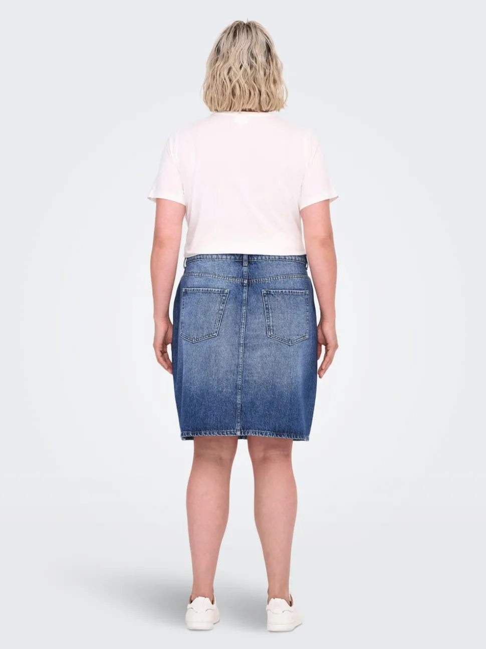 CARSTELLA Rhinestone Denimskjørt