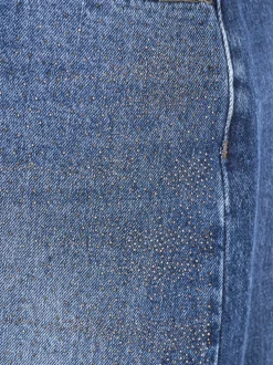 CARSTELLA Rhinestone Denimskjørt