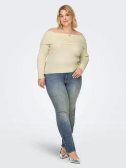 CARSUI Høy midje Slim Fit Jeans