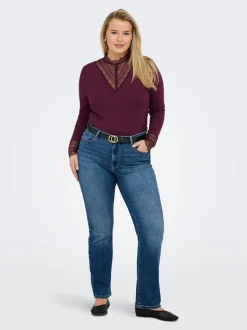 CARSUI Middels høy midje Slim Fit Ankellengde Jeans