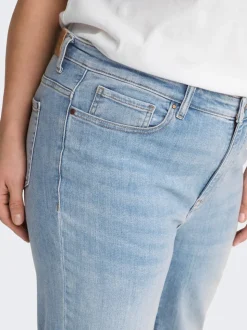 CARSUI Middels høy midje Slim Fit Jeans