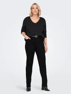 CARSUI Middels høy midje Slim Fit Jeans