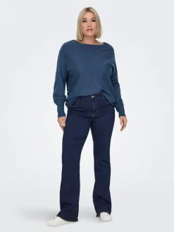 CARTHUNDER Middels høy midje Flared Fit Jeans