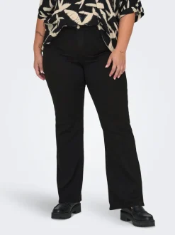 CARTHUNDER Middels høy midje Flared Fit Jeans