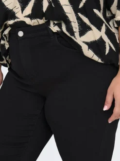 CARTHUNDER Middels høy midje Flared Fit Jeans