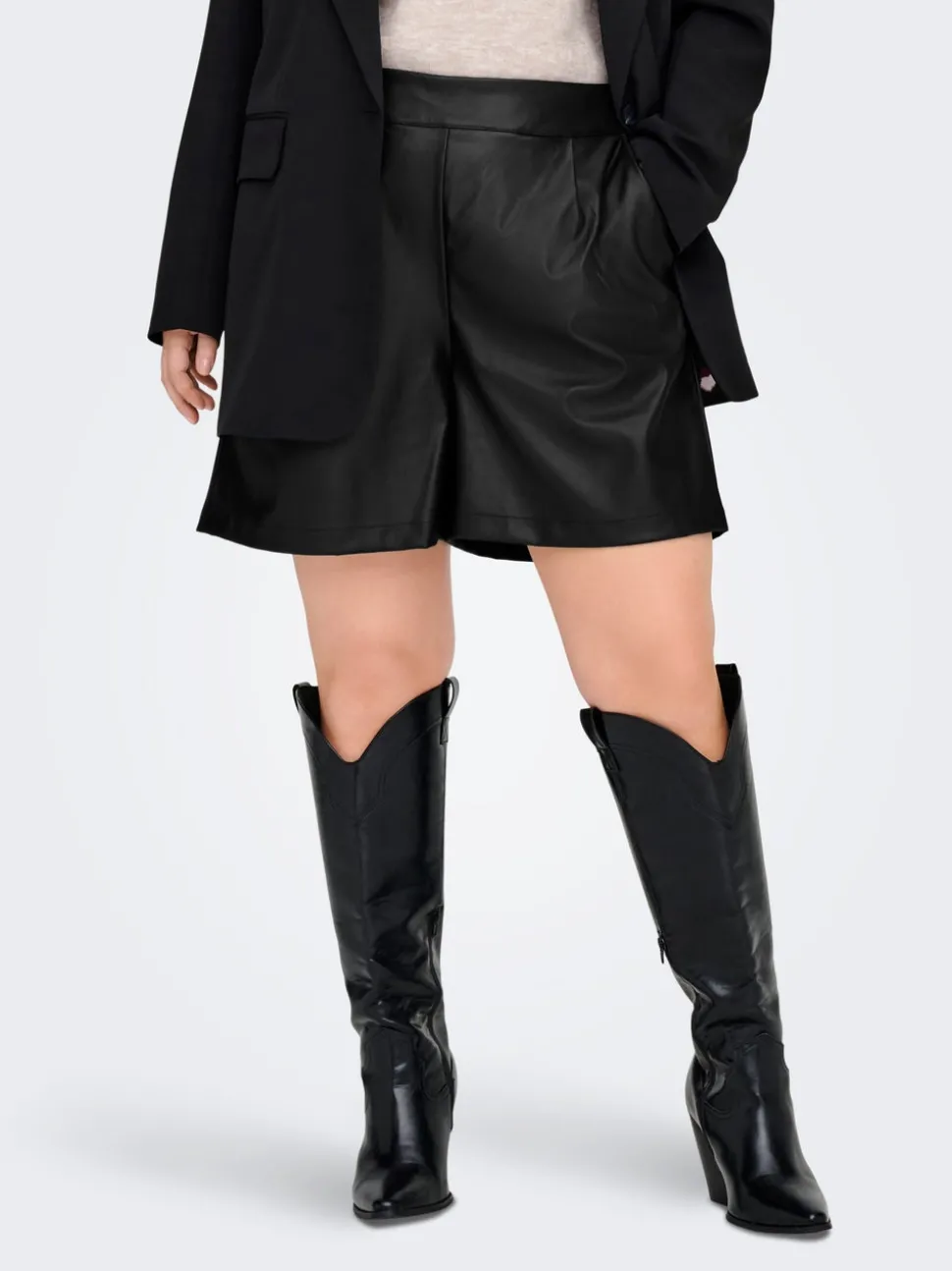 CARTILA Regular Fit imitert skinnshorts
