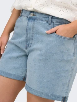 CARVEGA Høy midje Loose fit Denimshorts