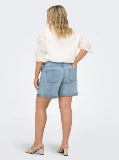 CARVEGA Høy midje Loose fit Denimshorts