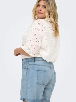 CARVEGA Høy midje Loose fit Denimshorts