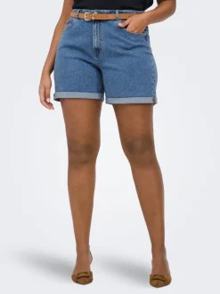 CARVEGA Høy midje Regular Fit Denimshorts