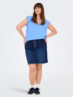 CARWILLY Denim Denimskjørt Midiskjørt