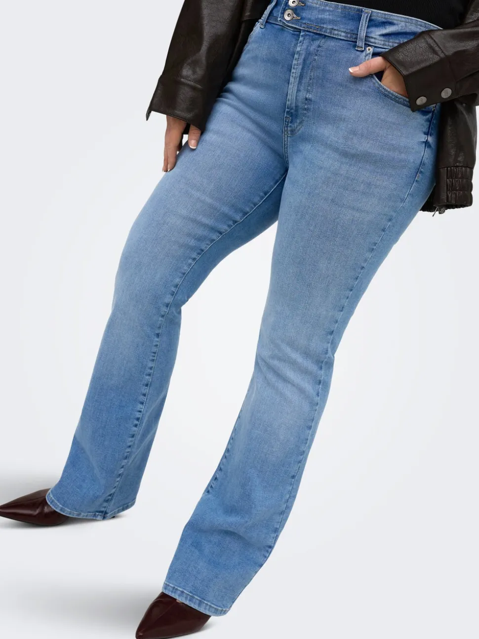 CARWILLY Høy midje Flared Fit Jeans