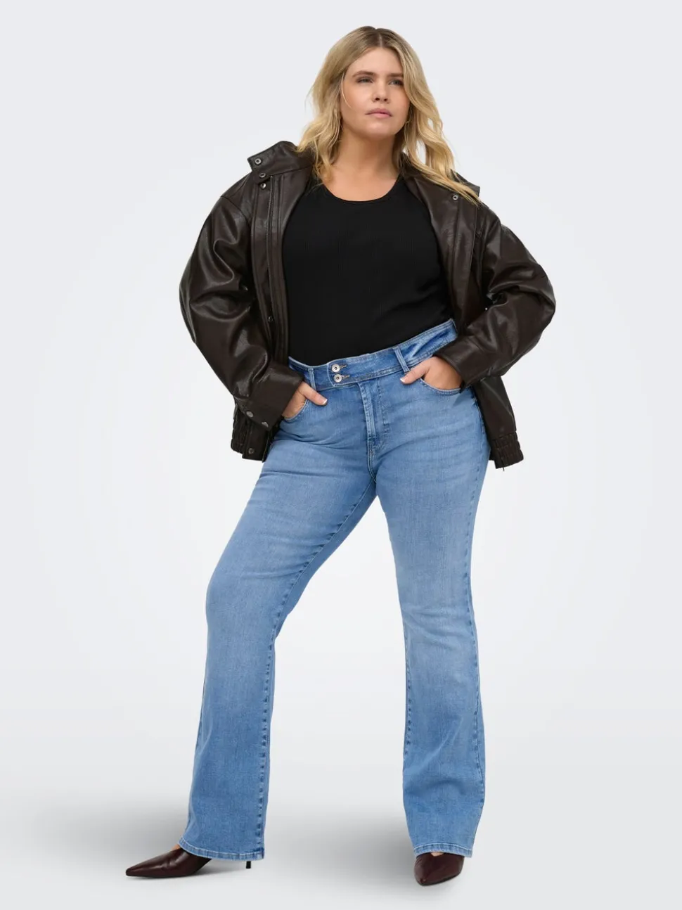 CARWILLY Høy midje Flared Fit Jeans