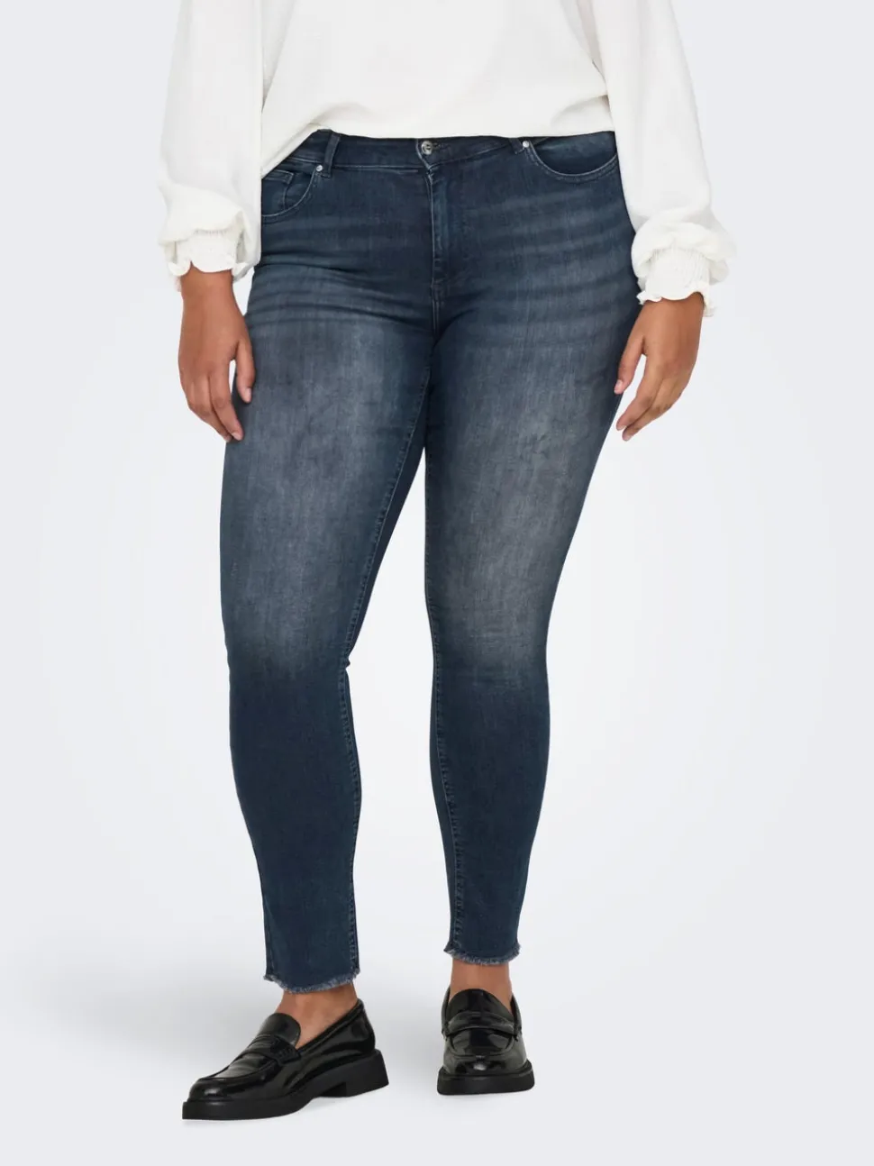 CARWILLY Høy midje Skinny Fit Ankellengde Jeans