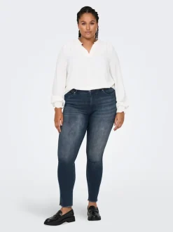CARWILLY Høy midje Skinny Fit Ankellengde Jeans